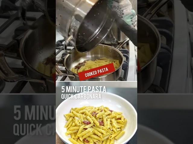 5 Minute Pasta Carbonara