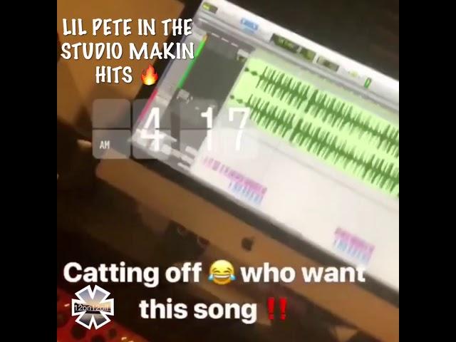 Lil Pete studio session