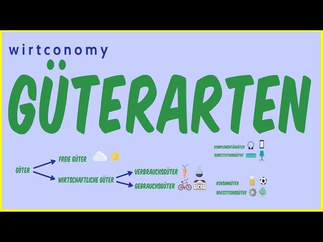 Güterarten einfach erklärt | Übersicht und Beispiele | wirtconomy