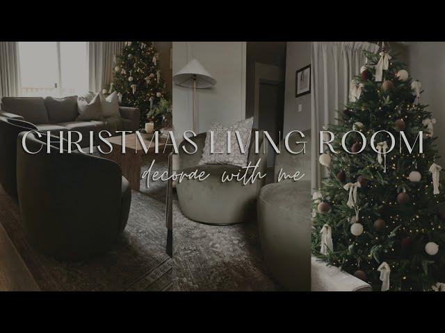 CHRISTMAS DECORATE WITH ME 2024 | decorating the living room