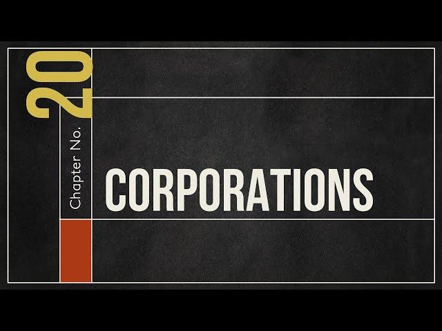 Business Law - Corporations Overview