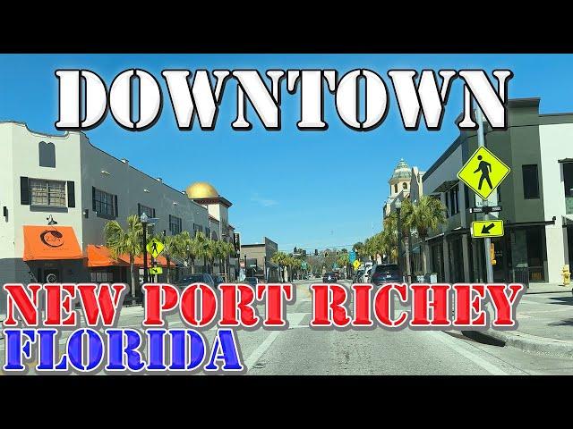 New Port Richey - Florida - 4K Downtown Drive