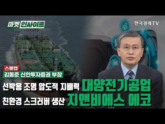 선박용 조명 압도적 지배력, 대양전기공업…친환경 스크러버 생산, 지앤비에스 에코 (김동준) / 스몰캡 / 한국경제TV