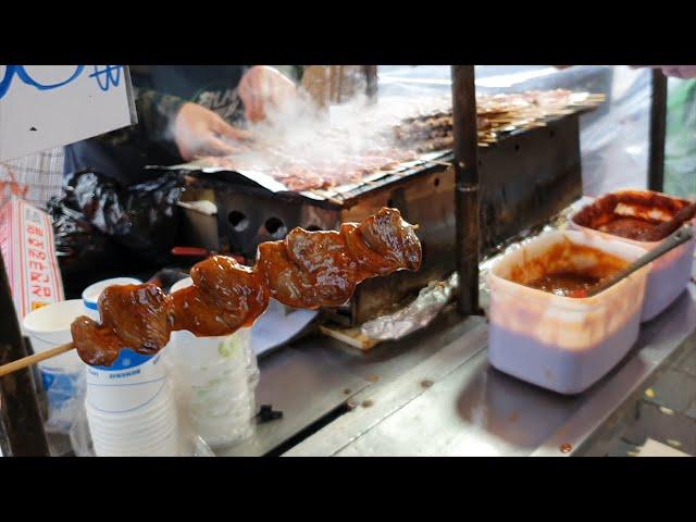 저렴하고 맛있는 염통꼬치/ 대구 와룡시장/ street food