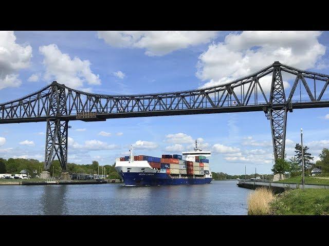 Shipspotting an der Rendsburger Hochbrücke | 15.06.2017 | 4K