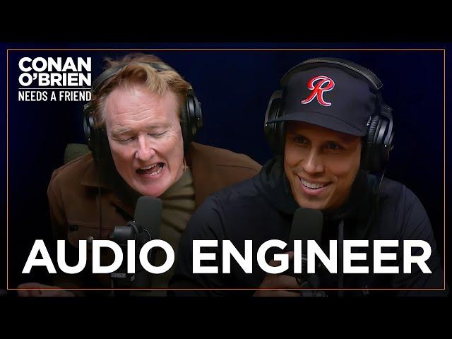 Conan Confronts His Audio Engineer About A Technical Issue | Conan O'Brien Needs A Friend