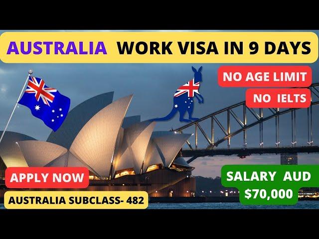 The Fastest Way to Get Australian Work Visa in 2 Weeks | PR after 2 Years | Salary $70000