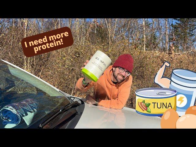 Living In My Car | Increasing My Protein | Delivery Ride Along 