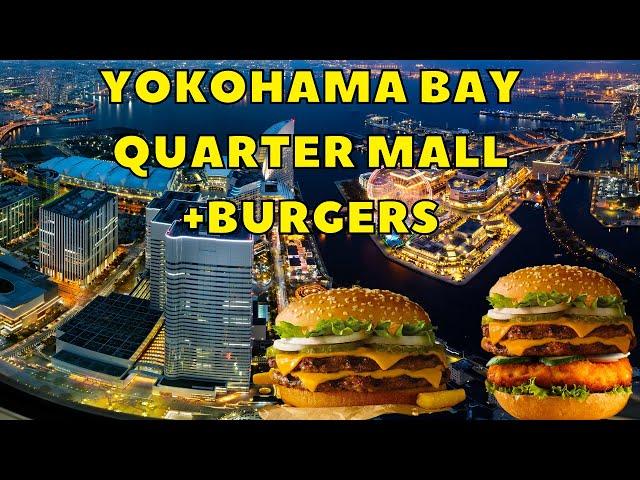 Overpriced but delicious  burgers , live music and drinks at a mall by Yokohama Bay