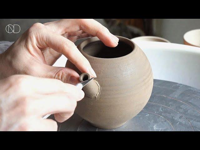 도자기 티팟 - 물레로 주전자 만들기 : How make a ceramic Teapot [ONDO STUDIO]