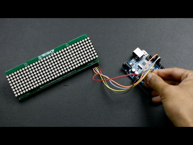 Tutorial by TECHSHOPBD: Moving Message Display with Arduino