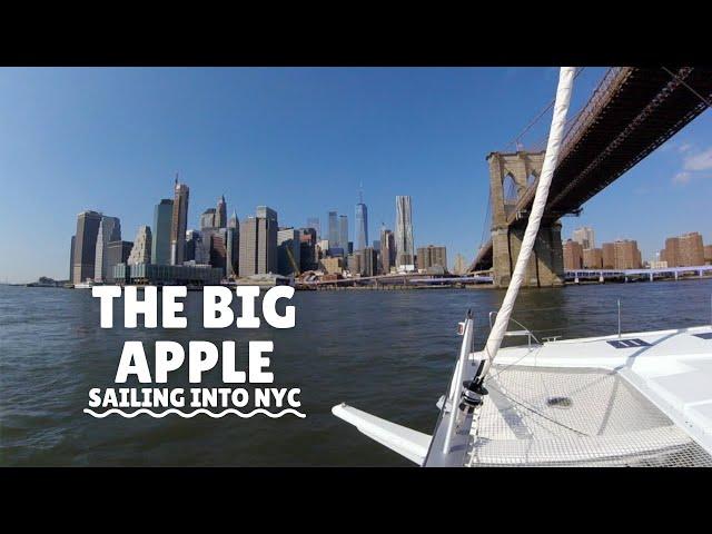 We sail right into New York City!                         #sailing  Ep11