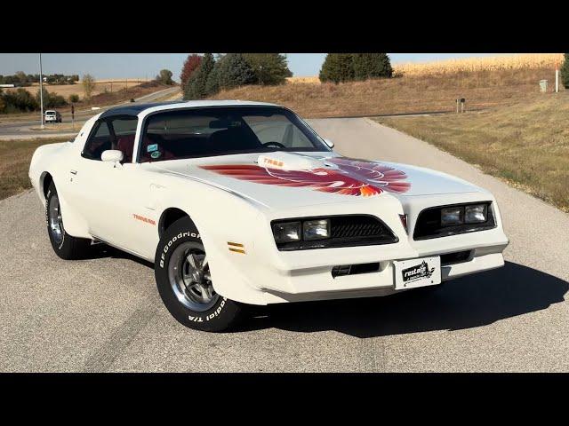 FOR SALE: 1978 Trans AM, W72 TA 6.6 - 4 Speed, AC, Hurst T-Tops - 64k Miles Stock #2027