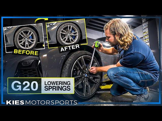 HOW TO LOWER YOUR G20 BMW THE CHEAP AND EASY WAY (M340i, 330, etc.)