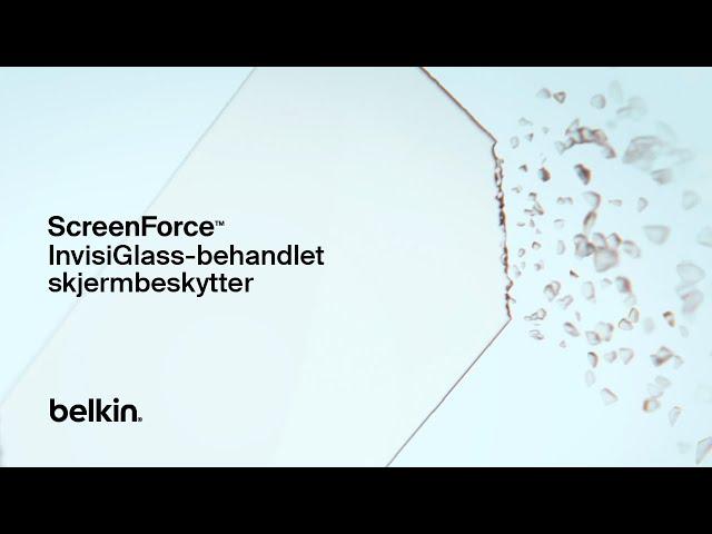 Belkin ScreenForce InvisiGlass-behandlet skjermbeskyttelse for iPhone 16