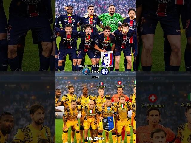 Paris Saint-Germain vs Inter Milan || Champions League 24/25 || Final #psg #intermilan #c1
