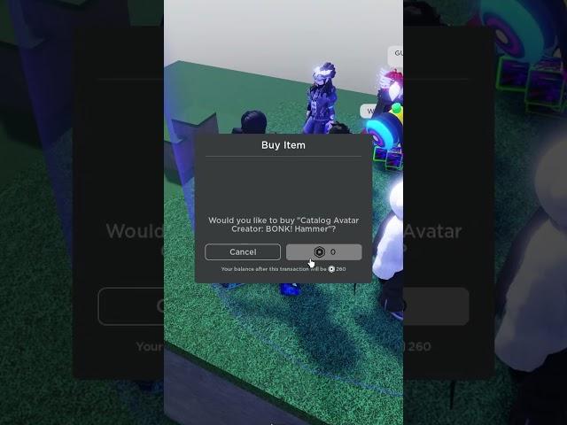 Item UGC FREE Bonk Hammer! is Catalog Avatar Creator in #Roblox #UGC