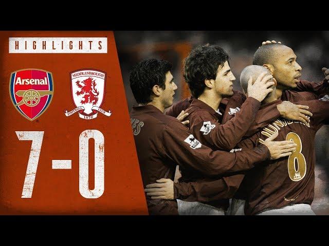 Arsenal 7-0 Middlesbrough | Arsenal Classics | Premier League | Jan 14, 2006