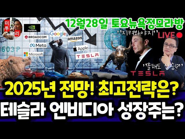 미국주식/2025년 전망! 올해의 관심분야, 최고 전략은? (편집본)/테슬라 엔비디아 구글 애플 아마존 메타 마이크로소프트 팔란티어 아이온큐 브로드컴 LLY $tsla #tesla