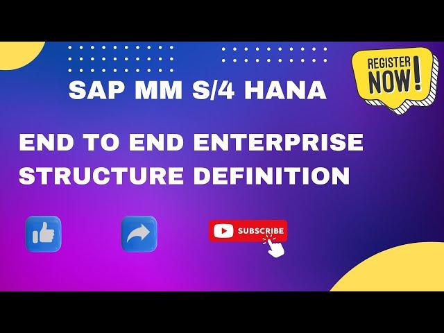 Enterprise structure Definition configuration in SAP MM S/4 HANA