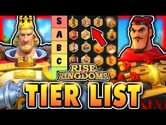 ULTIMATE Rise of Kingdoms Tier List 2025! (Open Field PvP)