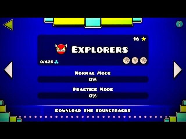 Geometry Dash 2.2 Explorers Official by RobTop 100% full!!