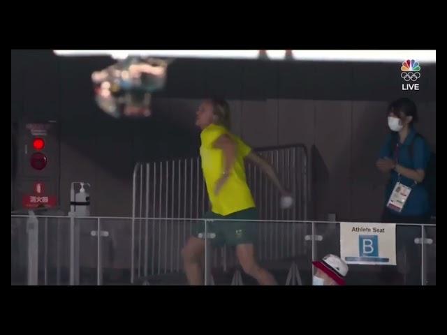 Coach of Australia's Ariarne Titmus after her Olympic gold medal win in the women's 400m free