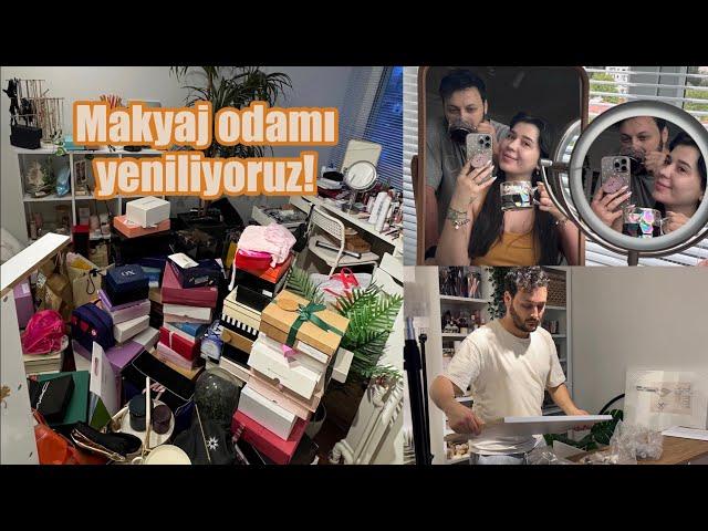 MAKYAJ ODAMI YENİLİYORUZ!  | ikea alışverişi & düzenleme