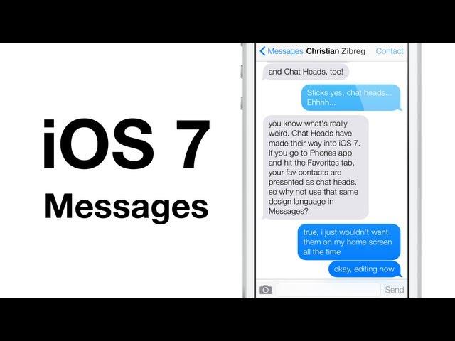 iOS 7: Messages