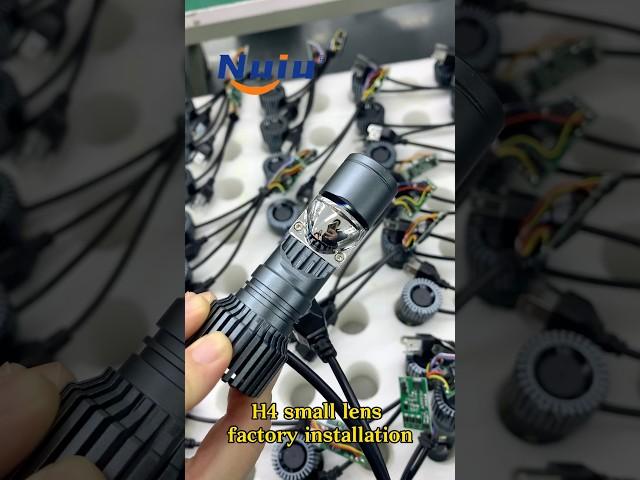 H4 small lens production#automobile #headlight #ledlights #led #light #fog #autoparts #auto #factory