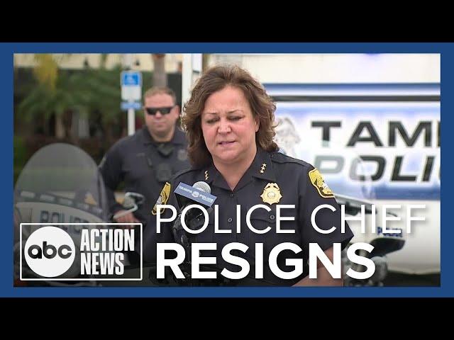 Tampa Police chief quits after flashing badge during traffic stop