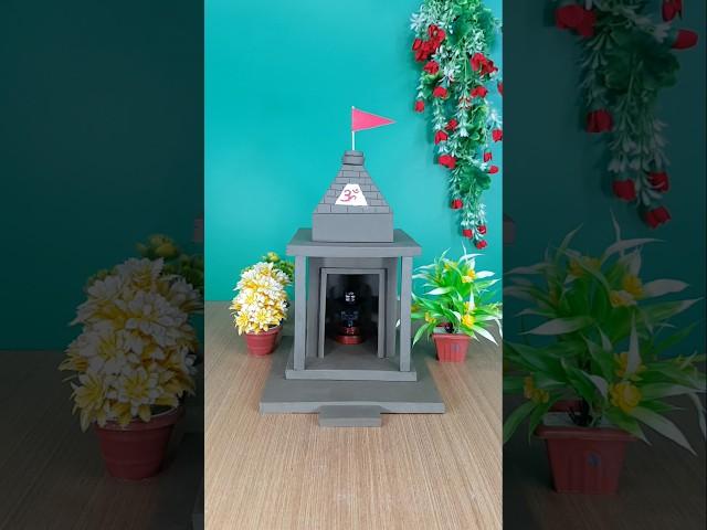 Make a Shiv mandir with natural Clay #shorts #shivling #clayart #mohadev #craft