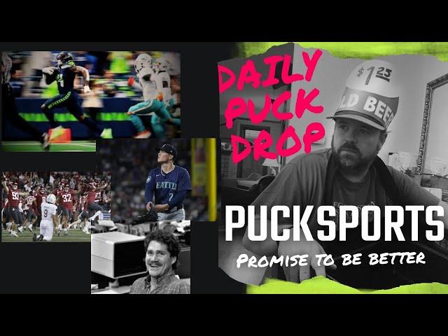 Daily Puck Drop...Seahawks sloppy win. Mariners on life support. College Football recap.