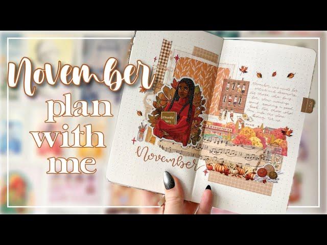 NOVEMBER 2024 PLAN WITH ME | Autumn & indoor hobbies bullet journal theme