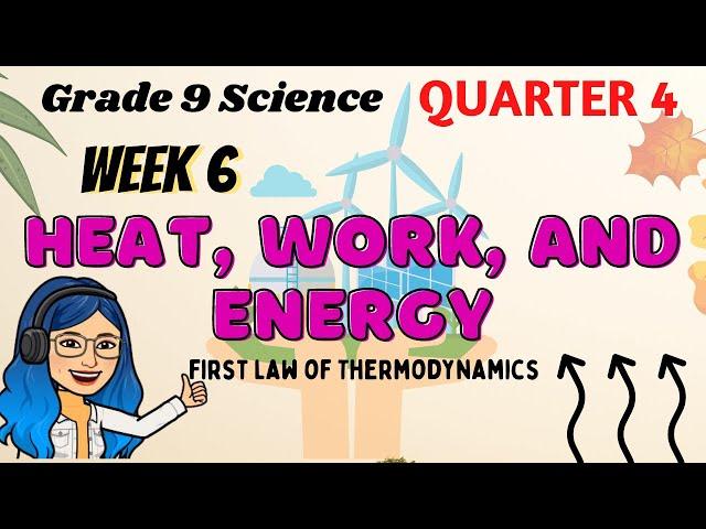 Heat, Work, And Energy| First Law of Thermodynamics| Grade 9 Science Quarter 4 Week 6