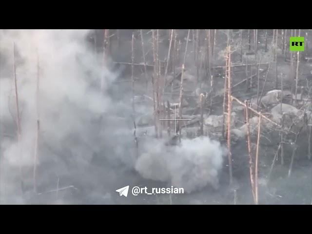 Эпизод боя на Северском направлении. Российские штурмовики заняли украинский опорный пункт. #сво