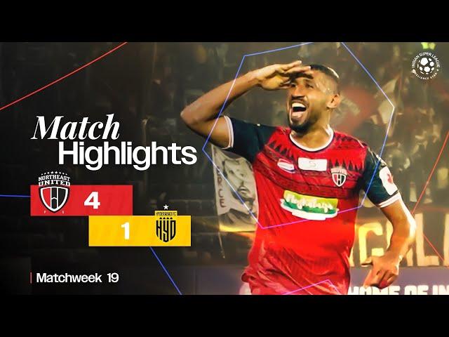 Match Highlights | NorthEast United FC 4-1 Hyderabad FC | MW 19 | ISL 2024-25