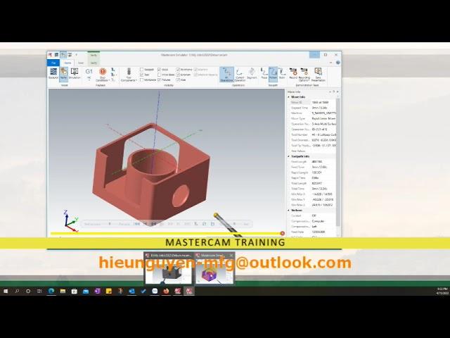 Mastercam Multiaxis Deburring with multipass | CAM SPECIALIZE|