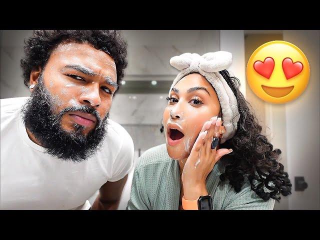 OUR *REALISTIC* COUPLES NIGHT ROUTINE | Skin Care, Oral Hygiene