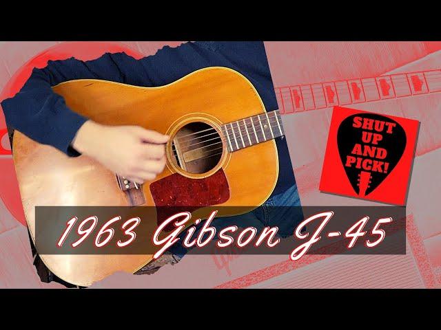 Vintage 1963 Gibson J-45 Acoustic Guitar