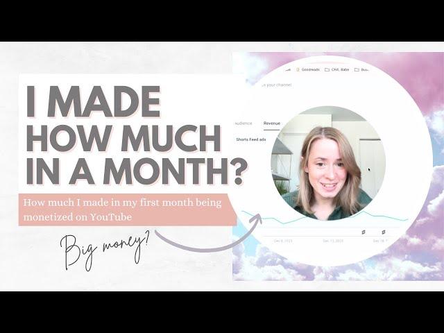 How Much I Made In The First Month Being Monetized On YouTube