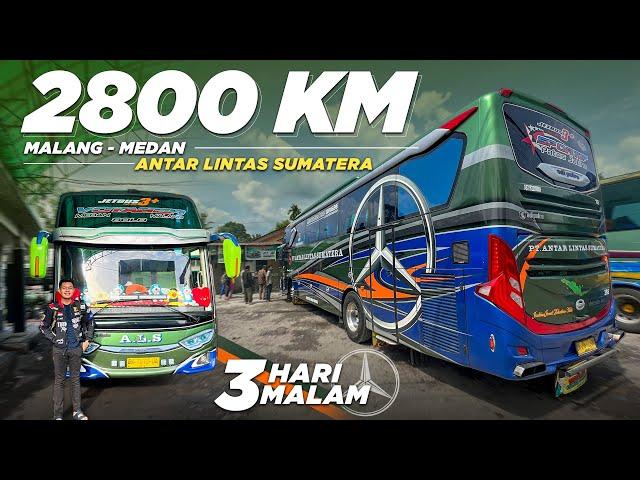 NAIK BUS ALS 3 HARI 3 MALAM, SANGGUP ⁉️ Trip Medan - Malang with Antar Lintas Sumatera (ALS 388) Pt1