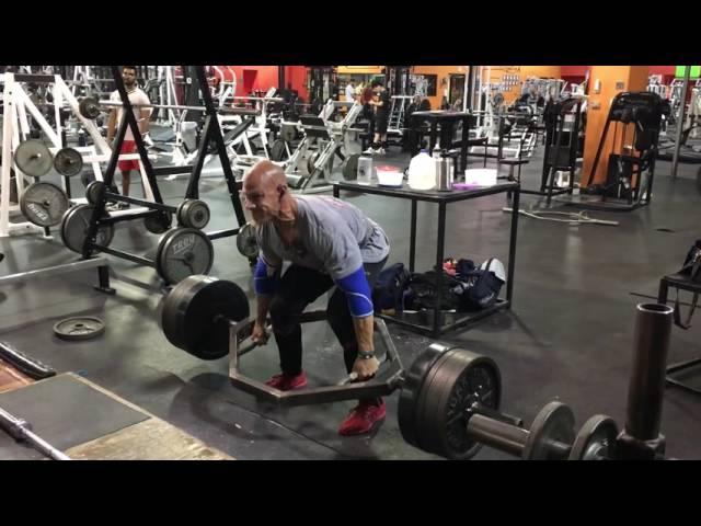 Kurt Weidner working set #3 deadlifts 510 lbs x 10 reps at body weight of 201.5 lbs