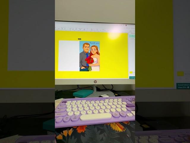 Make a custom thank you card with Cricut #weddingdiy #cricut #cricutprintthencut