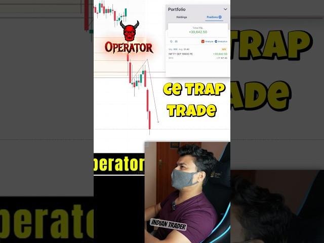 Advance Operator Strategy Ce Trap Trade #stockmarket #intradaylivetrade #reels #viral #livetrade