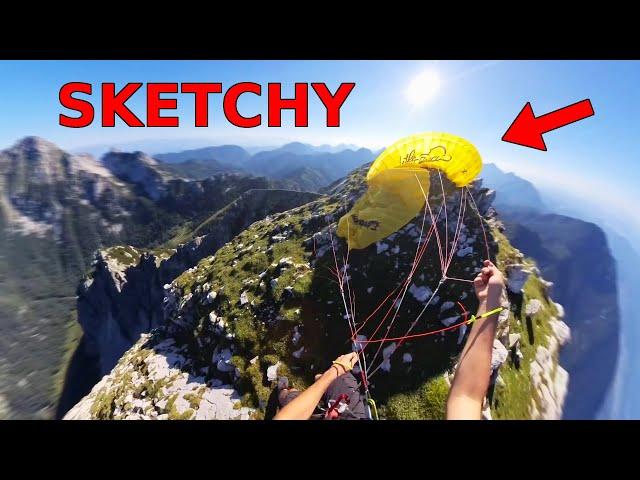 SKETCHY Paragliding TAKE OFF