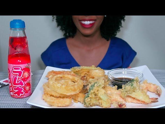 ASMR CRUNCHY MUKBANG | NO TALKING| SHRIMP & VEGETABLE TEMPURA