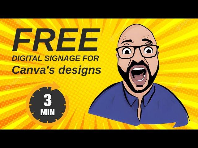 How to display Canva Design on TV as a digital signage slideshow in 5 minutes