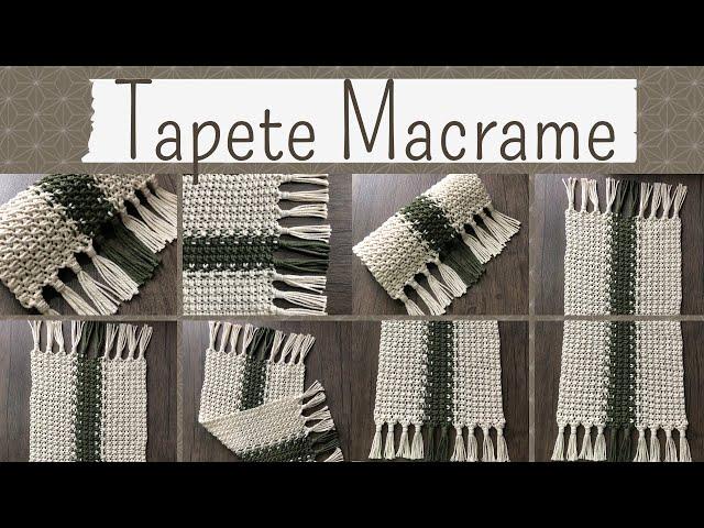 Diy Macrame Tapete Passo a Passo - Macrame Rug Step by Step - Mat Macrame