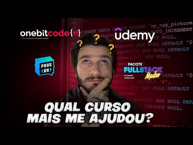 QUAL O MELHOR CURSO DE PROGRAMAÇÃO QUE JA FIZ? Danki Code, One Bit code, ProgBR, Udemy. VALE A PENA?